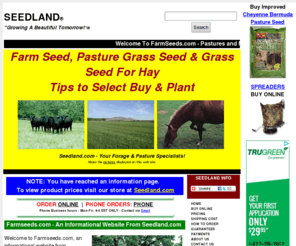 sunriseag.com: Pasture Seed & Legume Seed|Farm Seed|Pasture Grass Seed|Grass Seed For Hay|Farmseeds.com
How to select, buy & plant farm seed, pasture grass seed,legumes,clovers,cover crops,forage,hay & other farm seed. Sustainable agriculture & pasture grass seed.Informational site from Seedland.com.