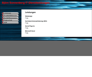 sonnenberg-it.net: Björn Sonnenberg IT-Dienstleistungen
Björn Sonnenberg IT-Dienstleistungen - Webdesign, Suchmaschinenoptimierung, SEO, CMS