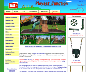 all4thekids.com: Swing Set Accessories, Kits and Plans For Wood Swing Sets - Playset Junction
Playset Junction is your one stop shop for swing set accessories, swing set kits, and swing set plans. We have a full range of playground equipment,playground slides, and accessories.  