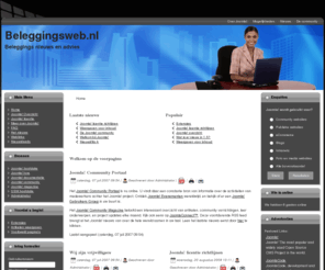 beleggingsweb.nl: Welkom op de voorpagina
Joomla! - Het dynamische portaal- en Content Management Systeem