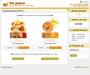 piesusu.com: Toko Pie Jepun - Toko Pie Online Indonesia
Menjual produk Pie Susu dan Pie Kacang