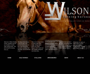 wilsonreininghorses.com: Wilson Reining Horses Home Page
breeding excellence in reining and working cow horses. Welcome to Wilson Reining Horses, breeders and non pro exhibitors of world class reining horses...