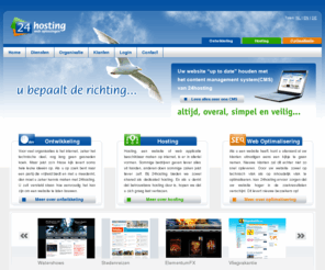 24hosting.nl: 24hosting uw partner voor web development, hosting en zoekmachine optimalisatie - 24hosting
24hosting houdt zich bezig met het ontwikkelen van websites, hosting en zoekmachine optimalisatie.