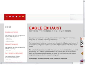 eagleexhausts.com: Eagle Auspuffanlagen und Schalldmpfer fr Motorrder
EagleAuspuffanlagen und Schalldmpfer fr Motorrder