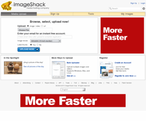 imageshack.us: ImageShack® - Online Photo and Video Hosting
ImageShack offers image hosting, free photo sharing and video sharing. Upload your photos, host your videos, and share them with friends and family.