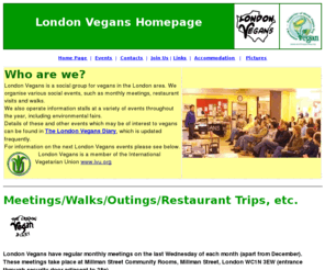 londonvegans.org.uk: London Vegans : Meet other vegans in London : promoting veganism in London
