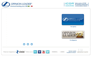 opinionleader.com: Opinion Leader - Agenzia creativa e pubblicitaria a Milano - comunicazione adevrtising ed emotional branding dal 1987
Agenzia creativa, di comunicazione e Advertising a Milano di Alberto Vergani con ufficio stampa e web agency integrate