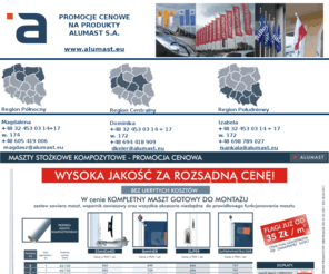 masztowy.pl: ALUMAST - polski producent masztów flagowych i flag, PROMOCJE!
Maszty z kompozytów (włókna szklanego) oraz segmentowe, a także przenośne – w cenach promocyjnych jakich jeszcze nie było!