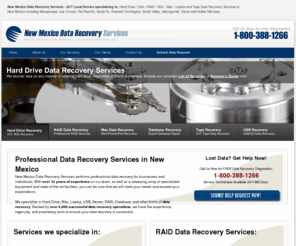 newmexicodataservices.com: Data Recovery New Mexico / Hard Drive Data Recovery in Albuquerque / Las Cruces / Rio Rancho / Santa Fe / Roswell / Farmington / South Valley / Alamogordo / Clovis / Hobbs
Data Recovery Services by New Mexico Data Recovery Services specializing in Hard Drive and RAID Recovery Services recover data from recovery labs in New Mexico