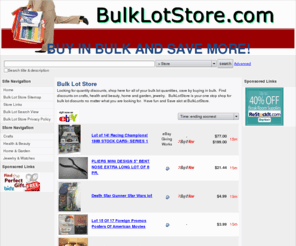 bulklotstore.com: Bulk Lot Store
Your Description Goes Here