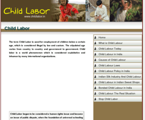 childlabor.in: Child Labor
Useful Website about Child Labor.