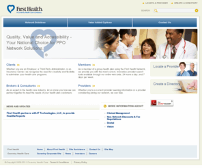 firsthealth.com: First Health: Welcome to our Website
