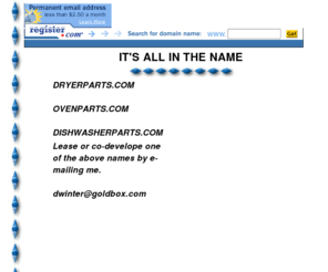 ovenparts.com: IT'S ALL IN THE NAME
Enter a brief description of your site here