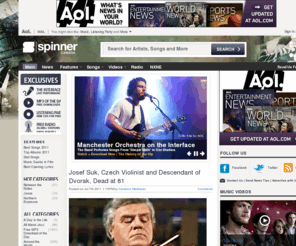 spinner.ca: The Ultimate Music Blog for Free MP3s, Free CD Listening, Discovering New Artists - Spinner Canada
Free CD Listening weekly, MP3 downloads and music news daily, plus exclusive interviews and live podcasts from music's most influential artists