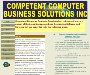 bizsoftware.info: Competent Computer Business and Accounting Solutions Inc.
Custom Accounting Software written in MS Access and SQL. Custom Database Programming and support for computer packages such as DacEasy, Image Pro and Quickbooks. We have also created specialized software for the Aggregate Industry and Ticketing Program that integrates with electronic scale.