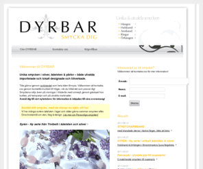 dyrbar.se: DYRBAR utvalda & unika smycken
DYRBAR smyckar dej! Smycken i Sterling silver 925, armband, ringar, örhängen, hängen, halsband, pärlor