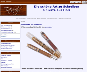 fueller-aus-holz.de: Tintenholz, Die schöne Art zu Schreiben...
Tintenholz :  - Edle Schreibgeräte Schalen und Teller Geschenkgutscheine Kleine Geschenke Schreibgerte, Holz, Fller, Fllfederhalter, Tintenroller, Kugelschreiber, Bleistifte, shop, online shopping