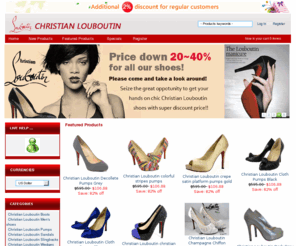 theclsale.com: christian louboutin shoes,christian louboutin sale,christian louboutin pumps,christian louboutin boots
clheel.com has amazing collection - christian louboutin shoes,christian louboutin sale,christian louboutin pumps,christian louboutin boots,christian louboutin online,christian louboutin heels,christian louboutin 2010.Choose your favorite Shoes & boots on theclsale online store now | free and fast shipping | they are all the newest as well as the best christian louboutin shoes.