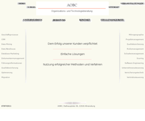 aobc.de: AOBC Organisations- und Technologieberatung
AOBC Organisations- und Technologieberatung