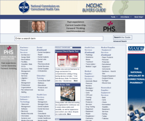 ubg54.com: NCCHC Buyers Guide
NCCHC Buyers Guide - The NCCHC Buyers Guide is the database dedicated to NCCHC constituents and other health, law and corrections professionals, helping them find the products & services they need.