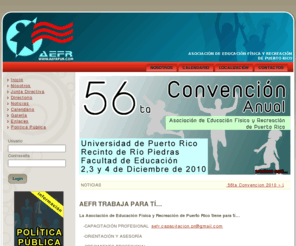 aefrpur.com: AEFRPUR
Asociación de Educación Física y Recreación de Puerto Rico