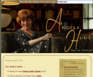 angiehunt.com: Welcome to AngelaHuntBooks.com || The official site of bestselling author Angela Hunt!
The official web site of Angela Hunt, bestselling author of titles such as The Nativity Story, A Tale of Three Trees, and Uncharted