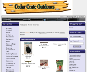 cedarcrateauctions.com: Cedar Crate Outdoor Sporting Goods for less  - Cedar Crate
Cedar Crate, The outdoor and more store and more Cedar Crate Outdoor store for the whole family