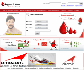 support4blood.com: Support4blood.com  donate bloodextend life, Indian blood donors, blood donors in India
 donate blood extend life  ,blood donor database in India, blood donor registration, platform to both Blood Donors and needy people