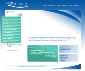 alzheimercentrum.cz: Alzheimercentrum.cz
Nabízíme komplexní ošetřovatelskou péči s ubytováním a stravováním 24 hodin denně, 365 dní v roce. Péče je určena především starým nebo dlouhodobě nemocným, jejichž zdravotní stav je stabilizován a kteří potřebují péči druhé osoby.
