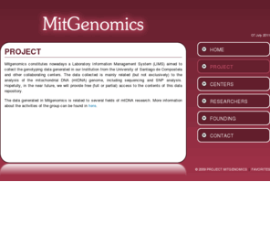 mitgenomics.es: PROJECT MITGENOMICS.
PROJECT MITGENOMICS.