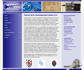 adema-sleutelspecialist.com: Adema Sleutelspecialist
Startpagina/homepage van de sleutelspecialist Adema & Zn.