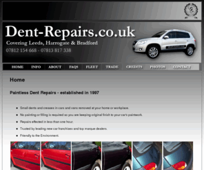 dent-repairs.co.uk: Paintless Dent Repairs
Paintless dent repairs and swage line repair using no filling to keep original finish to car paintwork