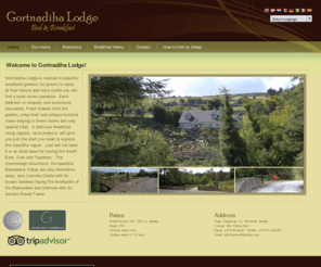 gortnadihalodge.com: Gortnadiha Lodge B&B, Ring, Dungarvan, Co. Waterford, Ireland
Gortnadiha Lodge is nestled in beautiful woodland gardens for guests to enjoy at their leisure and once inside you will find a book lovers paradise, located in the South East of Ireland, in the picturesque Gaeltacht of Ring (An Rinn)