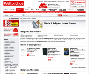 religion-aktuell.info: Christliche Bücher - alles rund um Glaube und Theologie portofrei bestellen - Weltbild.de
Religionsbücher und christliche Bücher bei Weltbild.de:  Bibeln, Gesangsbücher und viele weitere Bücher zum Thema Relgion und Spiritualität  jetzt portofrei bestellen!