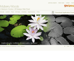 sarandevelopers.com: Saran Developers & Infrastructure
Saran Developers & Infrastructure launches premium 4 bed apartments - Mulberry Woods at Sarjapur Road, Bangalore.