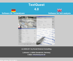 textquest.de: TextQuest - Software für Textanalysen
