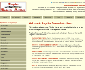 anguline.co.uk: Old & Rare Books on CD | Genealogy, Family History, Anguline Research Archives
Anguline provides old and rare books on CD for local and family historians at an affordable price