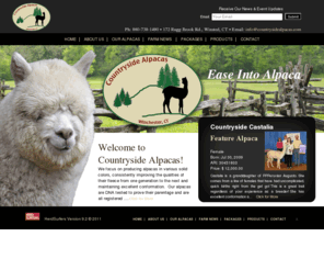 countrysidealpacas.com: Alpacas and Alpaca Fleece from Countryside Alpacas
 Purchase high quality Huacaya alpacas and alpaca fleece from Countryside Alpacas, a small family farm located in Winchester, Connecticut. Learn about alpaca care and handling. Farm visits welcome by appointment.