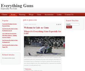 gals-n-guns.com: gals-n-guns.com
Gals -n- Guns Everything Guns Especially for Gals