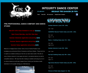 idcgetsome.com: Central Florida Pre-professional Dance Company and Dance Studio - Integrity Dance Center
Intergity Dance Center, Distinguished Pre-Professional Dance Company and Dance Studio.  Dance Classes in Winter Springs, near Oviedo in Central Florida