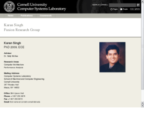 therajpals.com: Karan Singh
Karan Singh Cornell ECE CSL Fusion