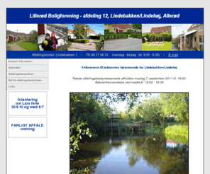afd12lbf.dk: Lindebakken/Lindehøj - LBF afdl. 12
Lindebakken/Lindehøj - Lillerød Boligforening afdeling 12, Allerød