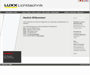 alluxx.com: Luxx Lichttechnik GmbH: Start Luxx
Luxx Lichttechnik GmbH, Mit unseren CCFL / Lightstixx bieten wir eine der dünnsten Leuchtstoffröhren der Welt.