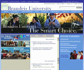 brandeis.edu: 
            Brandeis University
        
A private research university with a liberal arts focus in Waltham/Boston, Massachusetts.