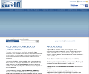 curvin.com.ar: curvin® - Chapas Curvadas
Curvin, nuevo sistema de curvado de chapas acanaladas de acero revestido