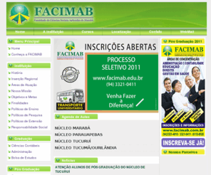 facimab.edu.br: FACIMAB - Faculdade de Ciências Sociais Aplicadas de Marabá
FACIMAB  - Faculdade de Ciências Sociais Aplicadas de Marabá - Processo Seletivo 2010/2