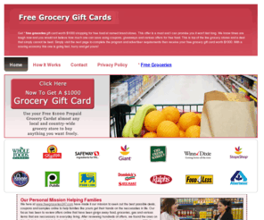 freegroceries247.com: Free Groceries - Free Food Gift Cards
Free groceries and food gift cards are not easy to come by. At the food source we give away, food, coupons and samples.