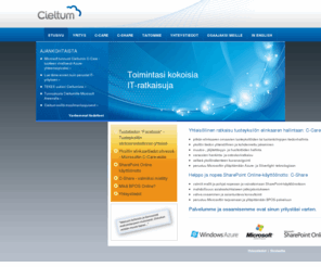 cieltum.net: Etusivu - Cieltum Oy Yhteisöllinen tuoteyksilön elinkaarenhallinta
Pitkän linjan asiantuntemusta tiedon- ja elinkaarenhallintaan.