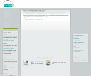 clarion-events.co.uk: For over 30 years Clarion Events has been creating and developing the most stimulating and effective exhibitions and events throughout Britain
Clarion Events are one of the UK's leading exhibition and event organisers