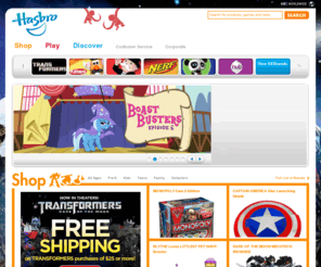 claw.com: Hasbro Toys, Games, Action Figures and More...
Hasbro Toys, Games, Action Figures, Board Games, Digital Games, Online Games, and more...